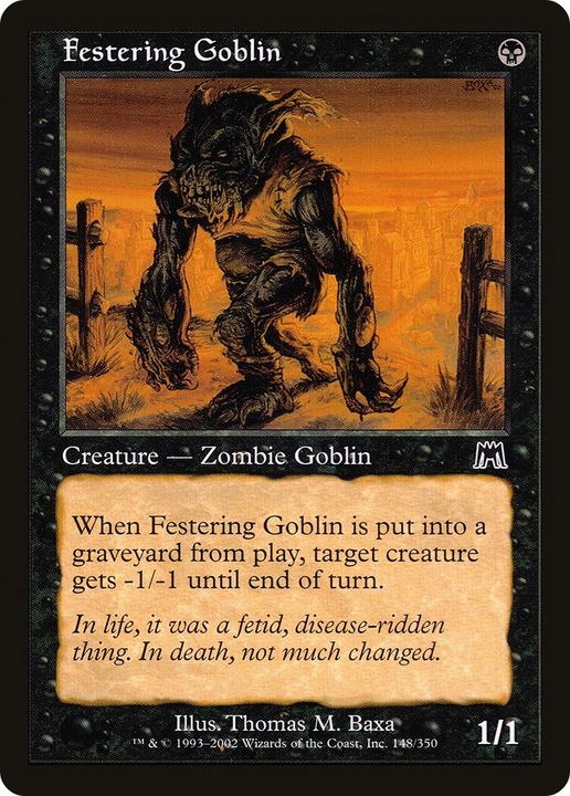 Festering Goblin in the group Magic the Gathering / Types / Colors / Black at Proxyprinters.com (84558)