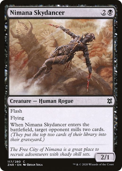 Nimana Skydancer in the group Magic the Gathering / Types / Colors / Black at Proxyprinters.com (84577)