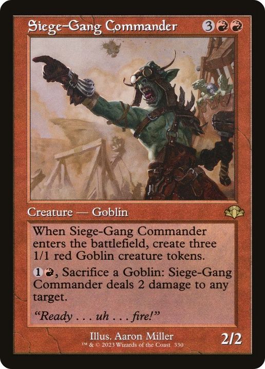 Siege-Gang Commander in the group Magic the Gathering / Types / Creatures / Goblin at Proxyprinters.com (8460)