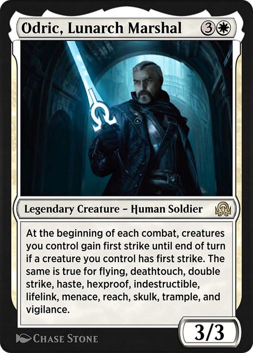 Odric, Lunarch Marshal in the group Magic the Gathering / Types / Colors / White at Proxyprinters.com (84601)