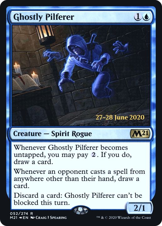 Ghostly Pilferer in the group Magic the Gathering / Sets / Core Set 2021 Promos at Proxyprinters.com (84604)