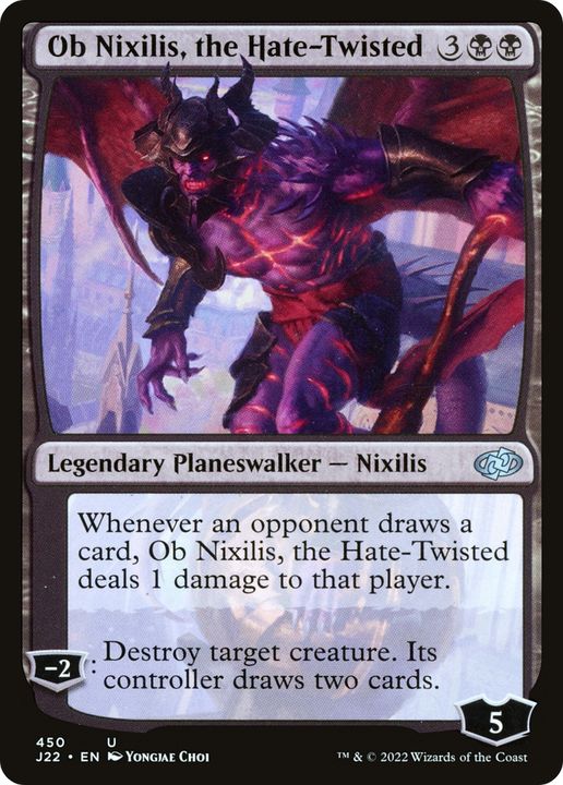 Ob Nixilis, the Hate-Twisted in the group Magic the Gathering / Types / Colors / Black at Proxyprinters.com (84605)