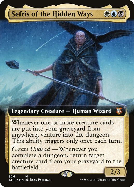 Sefris of the Hidden Ways in the group Magic the Gathering / Types / Colors / Multicolors / B, U, W at Proxyprinters.com (84610)