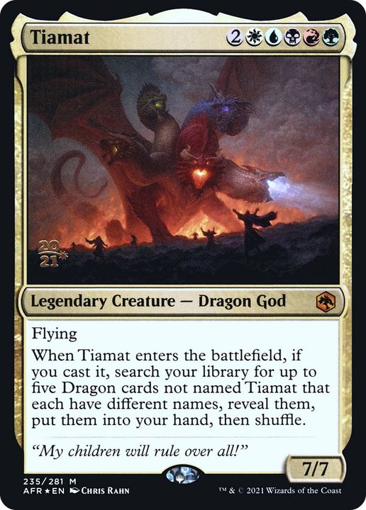 Tiamat in the group Magic the Gathering / Sets / Adventures in the Forgotten Realms Promos at Proxyprinters.com (84631)