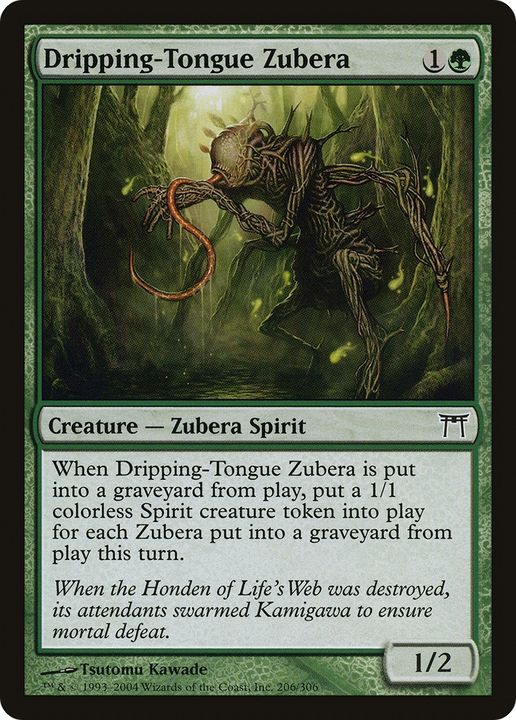 Dripping-Tongue Zubera in the group Magic the Gathering / Types / Colors / Green at Proxyprinters.com (84636)