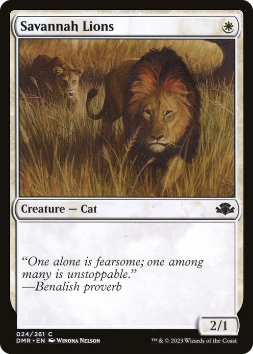 Savannah Lions in the group Magic the Gathering / Types / Colors / White at Proxyprinters.com (84676)