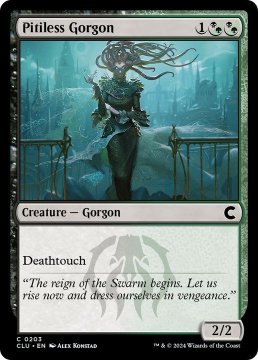 Pitiless Gorgon in the group Magic the Gathering / Types / Colors / Multicolors / B, G at Proxyprinters.com (84693)