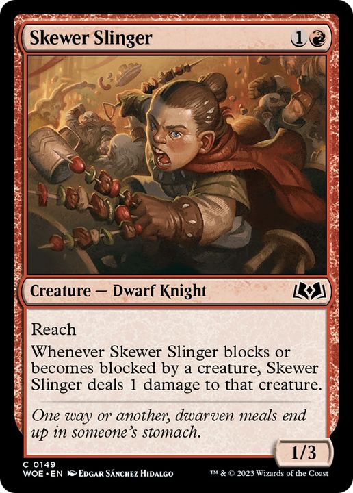 Skewer Slinger in the group Magic the Gathering / Sets / Wilds of Eldraine Art Series at Proxyprinters.com (84721)