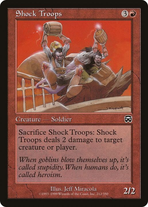 Shock Troops in the group Magic the Gathering / Types / Colors / Red at Proxyprinters.com (84756)