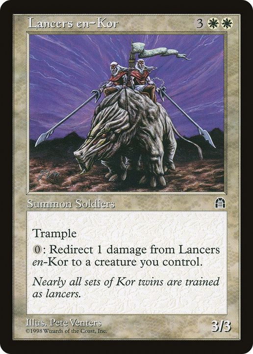 Lancers en-Kor in the group Magic the Gathering / Types / Colors / White at Proxyprinters.com (84804)