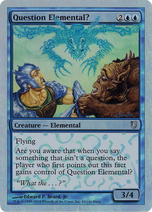 Question Elemental? in the group Magic the Gathering / Types / Colors / Blue at Proxyprinters.com (84843)