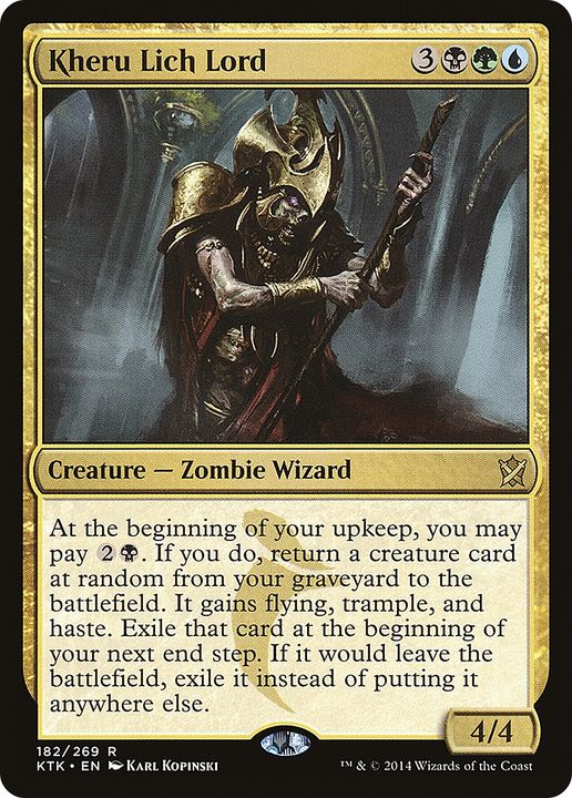 Kheru Lich Lord in the group Magic the Gathering / Types / Colors / Multicolors / B, G, U at Proxyprinters.com (84863)