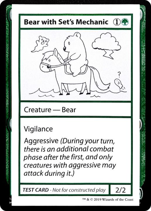 Bear with Set's Mechanic in the group Magic the Gathering / Types / Colors / Green at Proxyprinters.com (8487)