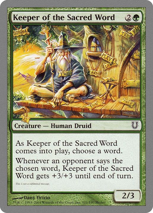 Keeper of the Sacred Word in the group Advanced search at Proxyprinters.com (84881)