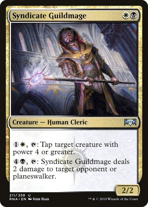 Syndicate Guildmage in the group Magic the Gathering / Types / Colors / Multicolors / B, W at Proxyprinters.com (84920)