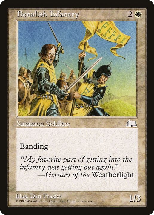 Benalish Infantry in the group Magic the Gathering / Types / Colors / White at Proxyprinters.com (84967)