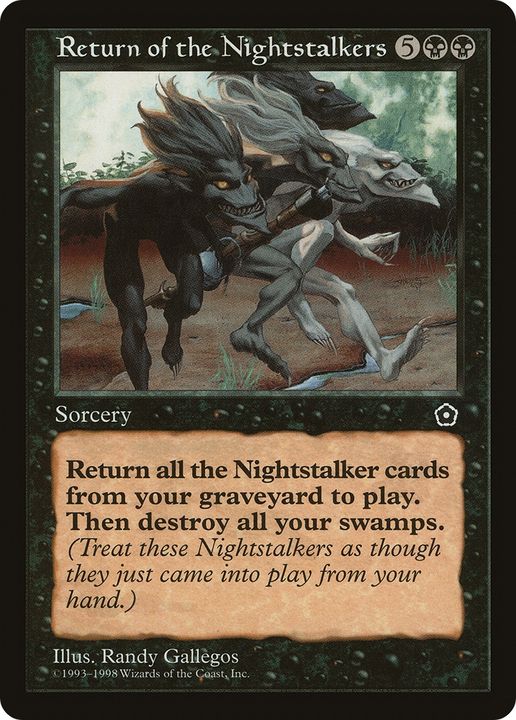 Return of the Nightstalkers in the group Magic the Gathering / Types / Colors / Black at Proxyprinters.com (84994)