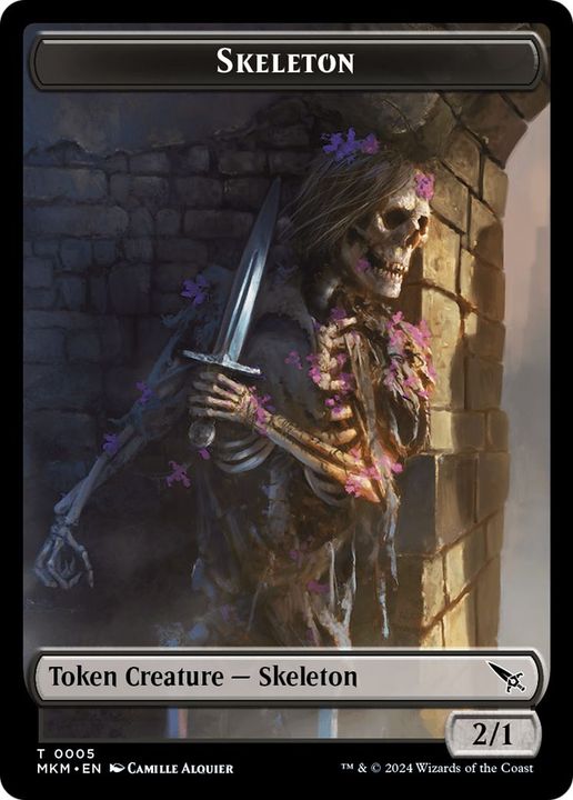 Skeleton in the group Magic the Gathering / Sets / Murders at Karlov Manor Tokens at Proxyprinters.com (850)