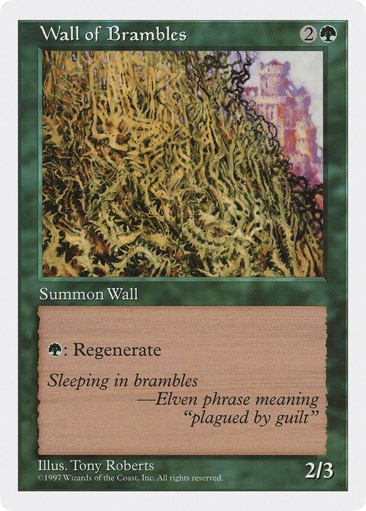 Wall of Brambles in the group Magic the Gathering / Types / Colors / Green at Proxyprinters.com (85039)