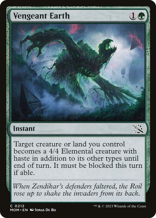 Vengeant Earth in the group Magic the Gathering / Types / Colors / Green at Proxyprinters.com (8504)