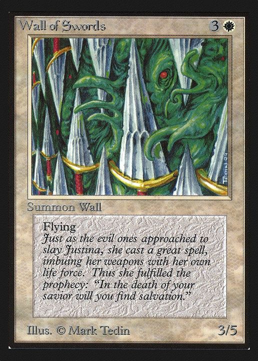 Wall of Swords in the group Magic the Gathering / Types / Colors / White at Proxyprinters.com (85047)