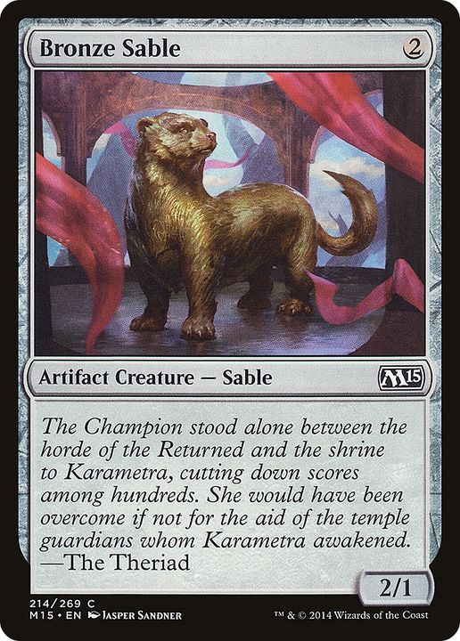 Bronze Sable in the group Magic the Gathering / Sets / Magic 2015 Tokens at Proxyprinters.com (85124)