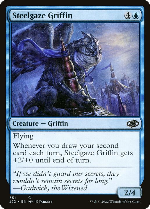 Steelgaze Griffin in the group Magic the Gathering / Types / Colors / Blue at Proxyprinters.com (85128)