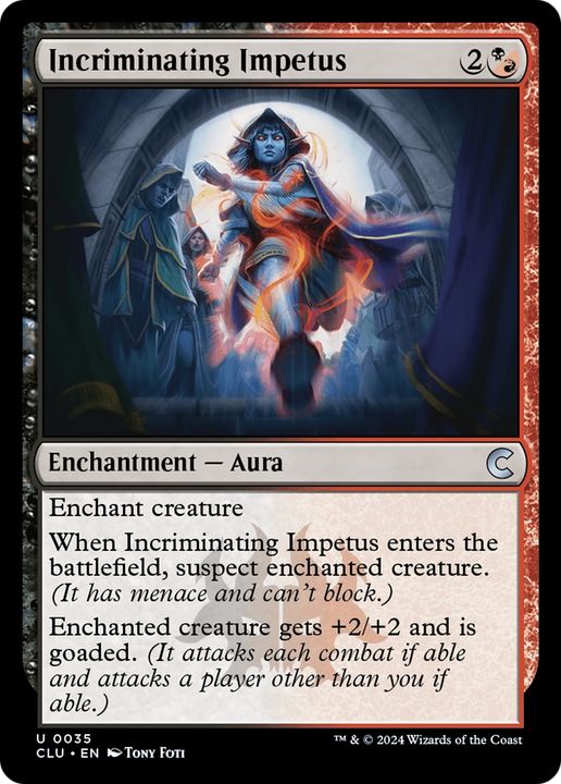 Incriminating Impetus in the group Magic the Gathering / Types / Colors / Multicolors / B, R at Proxyprinters.com (85183)