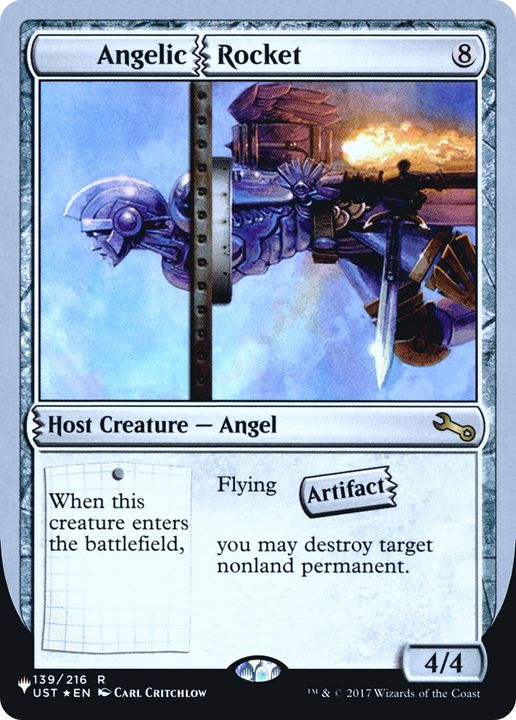 Angelic Rocket in the group Magic the Gathering / Types / Colors / Colorless at Proxyprinters.com (85191)