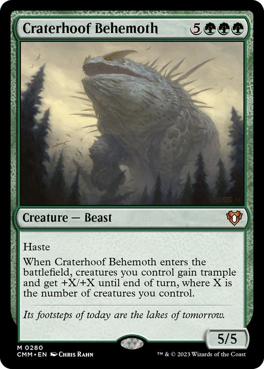 Craterhoof Behemoth in the group Magic the Gathering / Types / Colors / Green at Proxyprinters.com (85216)