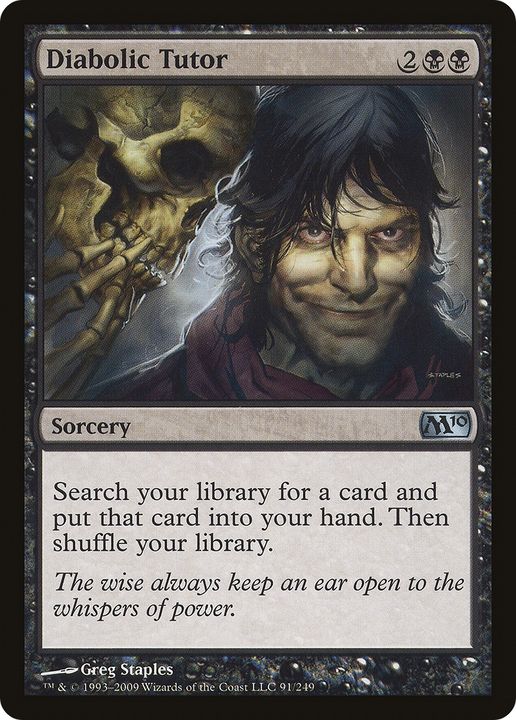 Diabolic Tutor in the group Magic the Gathering / Types / Colors / Black at Proxyprinters.com (85219)