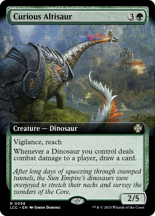 Curious Altisaur in the group Magic the Gathering / Types / Colors / Green at Proxyprinters.com (85220)