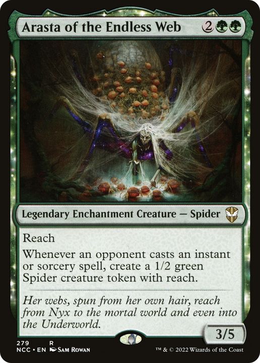 Arasta of the Endless Web in the group Magic the Gathering / Types / Enchantment / Legendary Enchantment at Proxyprinters.com (85240)