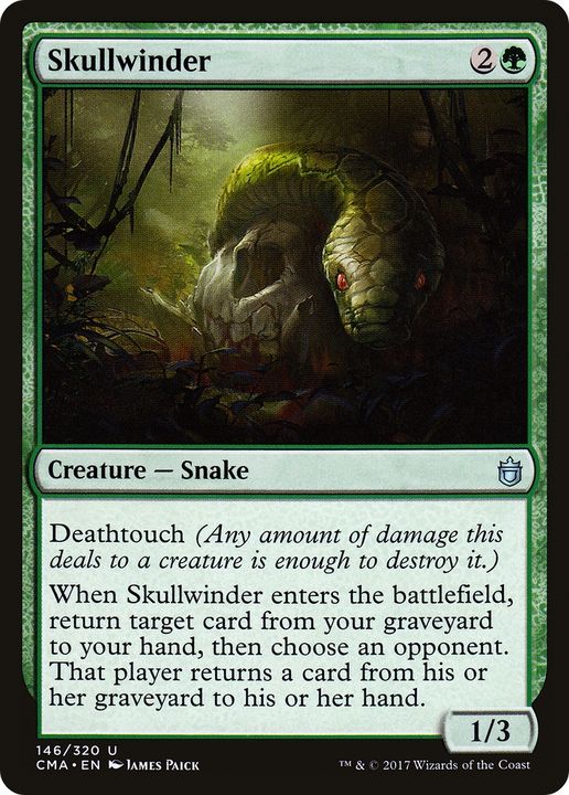 Skullwinder in the group Magic the Gathering / Types / Colors / Green at Proxyprinters.com (85251)