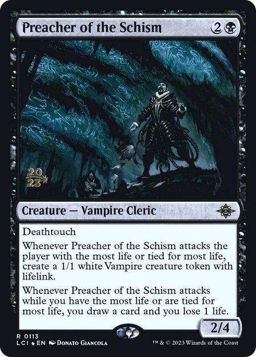 Preacher of the Schism in the group Magic the Gathering / Types / Colors / Black at Proxyprinters.com (85307)