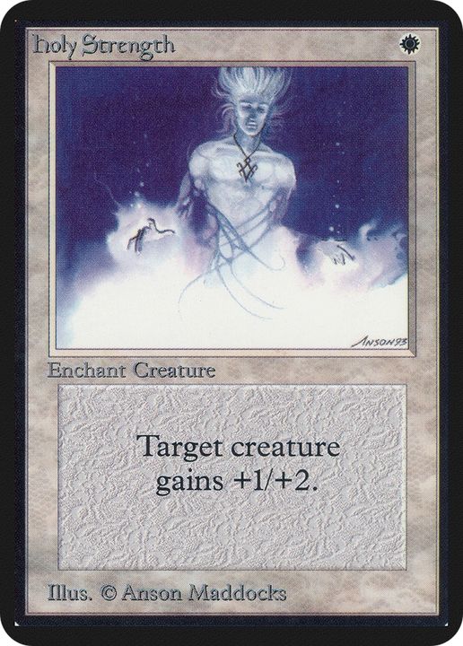 Holy Strength in the group Magic the Gathering / Sets / Limited Edition Alpha at Proxyprinters.com (85333)