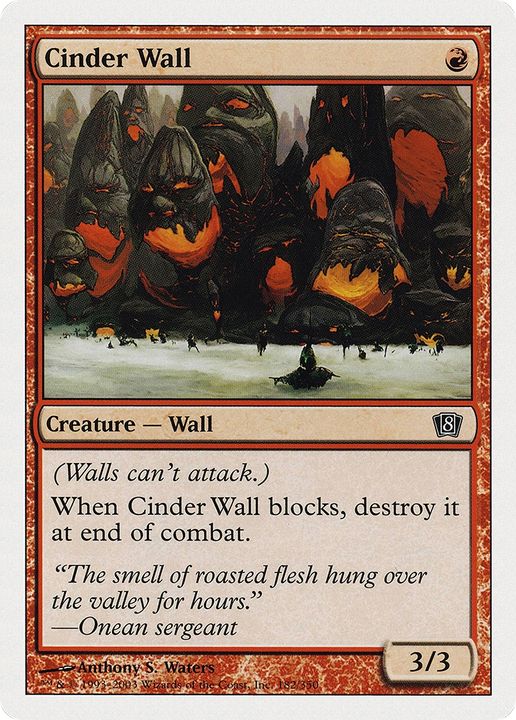 Cinder Wall in the group Magic the Gathering / Types / Colors / Red at Proxyprinters.com (85378)