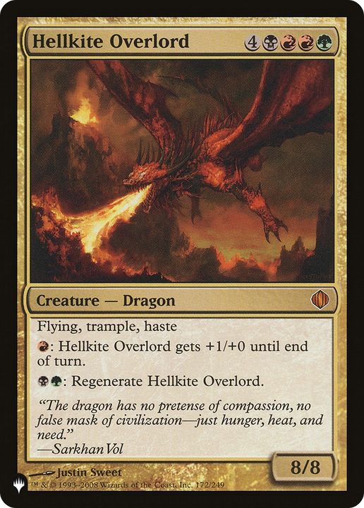 Hellkite Overlord in the group Magic the Gathering / Types / Colors / Multicolors / B, G, R at Proxyprinters.com (85402)