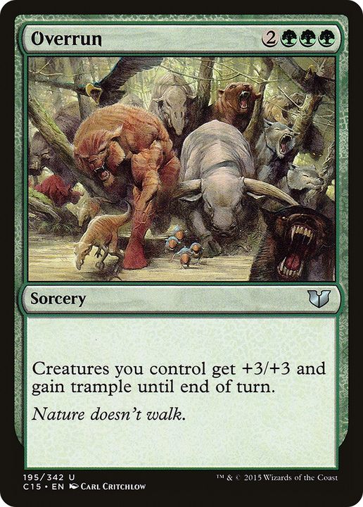 Overrun in the group Magic the Gathering / Types / Colors / Green at Proxyprinters.com (85408)