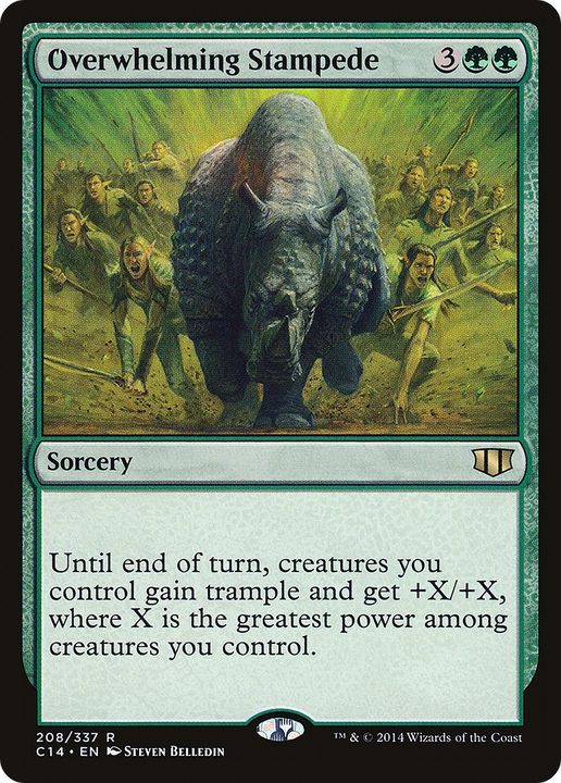 Overwhelming Stampede in the group Magic the Gathering / Types / Colors / Green at Proxyprinters.com (85415)