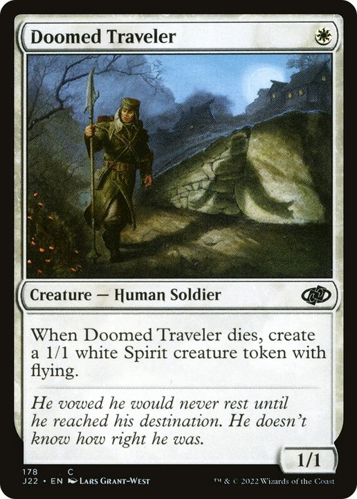 Doomed Traveler in the group Magic the Gathering / Types / Colors / White at Proxyprinters.com (85424)