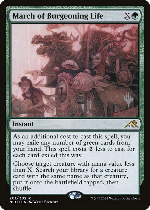 March of Burgeoning Life in the group Magic the Gathering / Types / Colors / Green at Proxyprinters.com (85446)