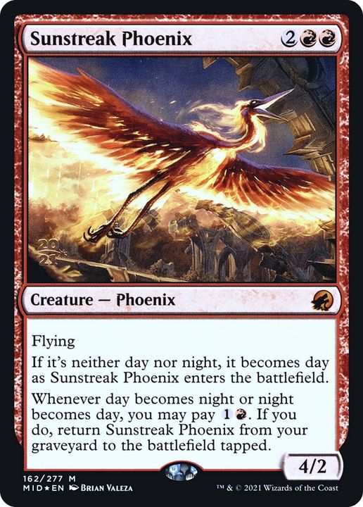 Sunstreak Phoenix in the group Magic the Gathering / Sets / Innistrad: Midnight Hunt Promos at Proxyprinters.com (85466)