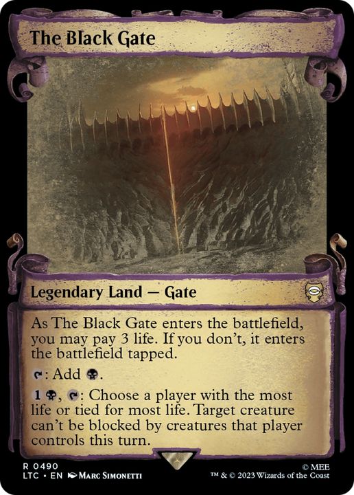 The Black Gate in the group Magic the Gathering / Sets / Tales of Middle-earth Commander at Proxyprinters.com (85510)