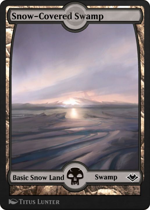 Snow-Covered Swamp in the group Magic the Gathering / Types / Land / Swamp at Proxyprinters.com (85513)