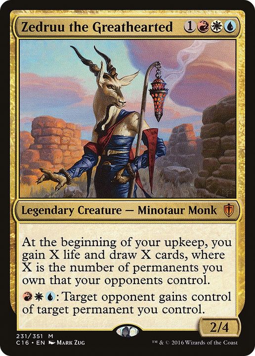 Zedruu the Greathearted in the group Magic the Gathering / Types / Colors / Multicolors / R, U, W at Proxyprinters.com (85556)