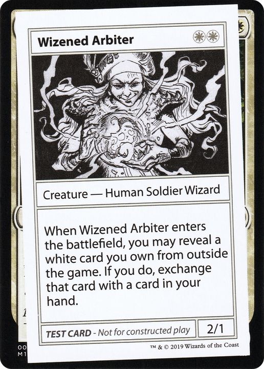 Wizened Arbiter in the group Magic the Gathering / Sets / Mystery Booster Playtest Cards 2021 at Proxyprinters.com (85560)