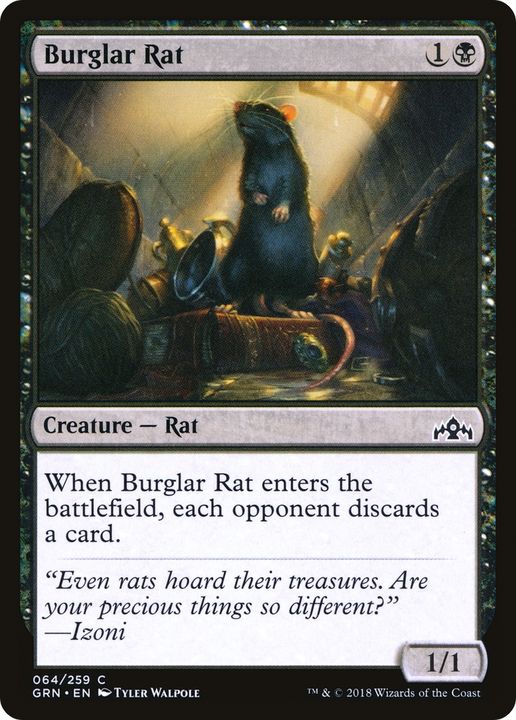 Burglar Rat in the group Magic the Gathering / Sets / Guilds of Ravnica at Proxyprinters.com (85573)