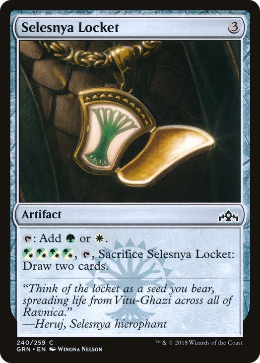 Selesnya Locket in the group Magic the Gathering / Sets / Guilds of Ravnica at Proxyprinters.com (85600)