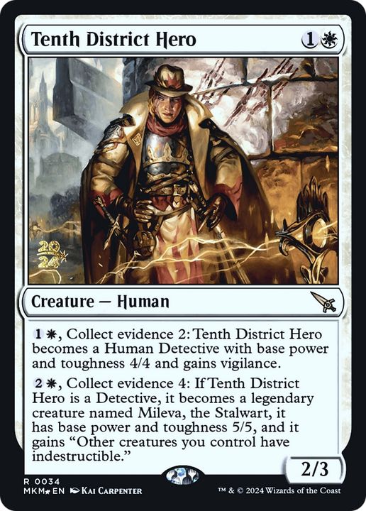 Tenth District Hero in the group Magic the Gathering / Types / Colors / White at Proxyprinters.com (85617)